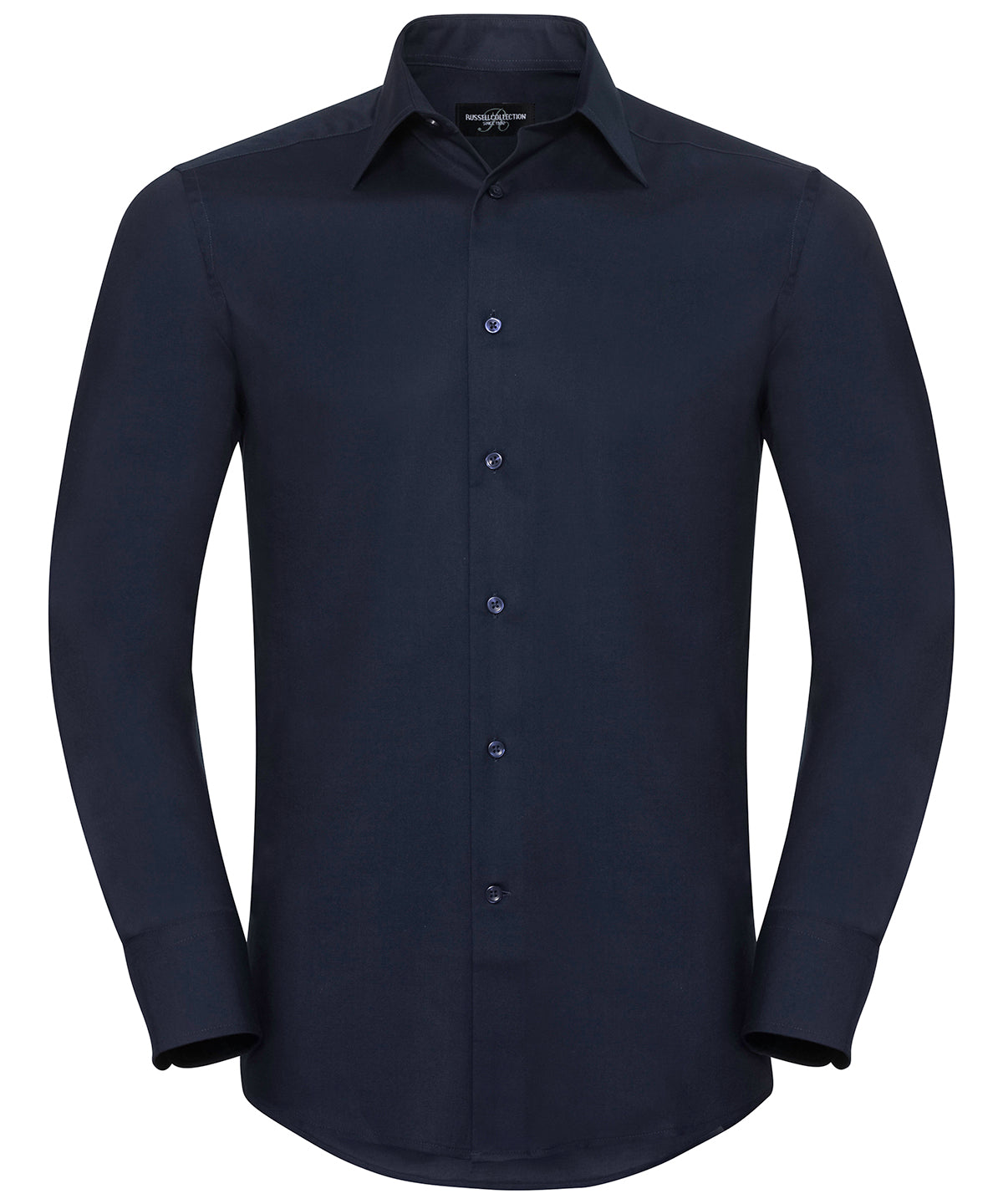 Russell Collection - Long sleeve easycare tailored Oxford shirt - J922M