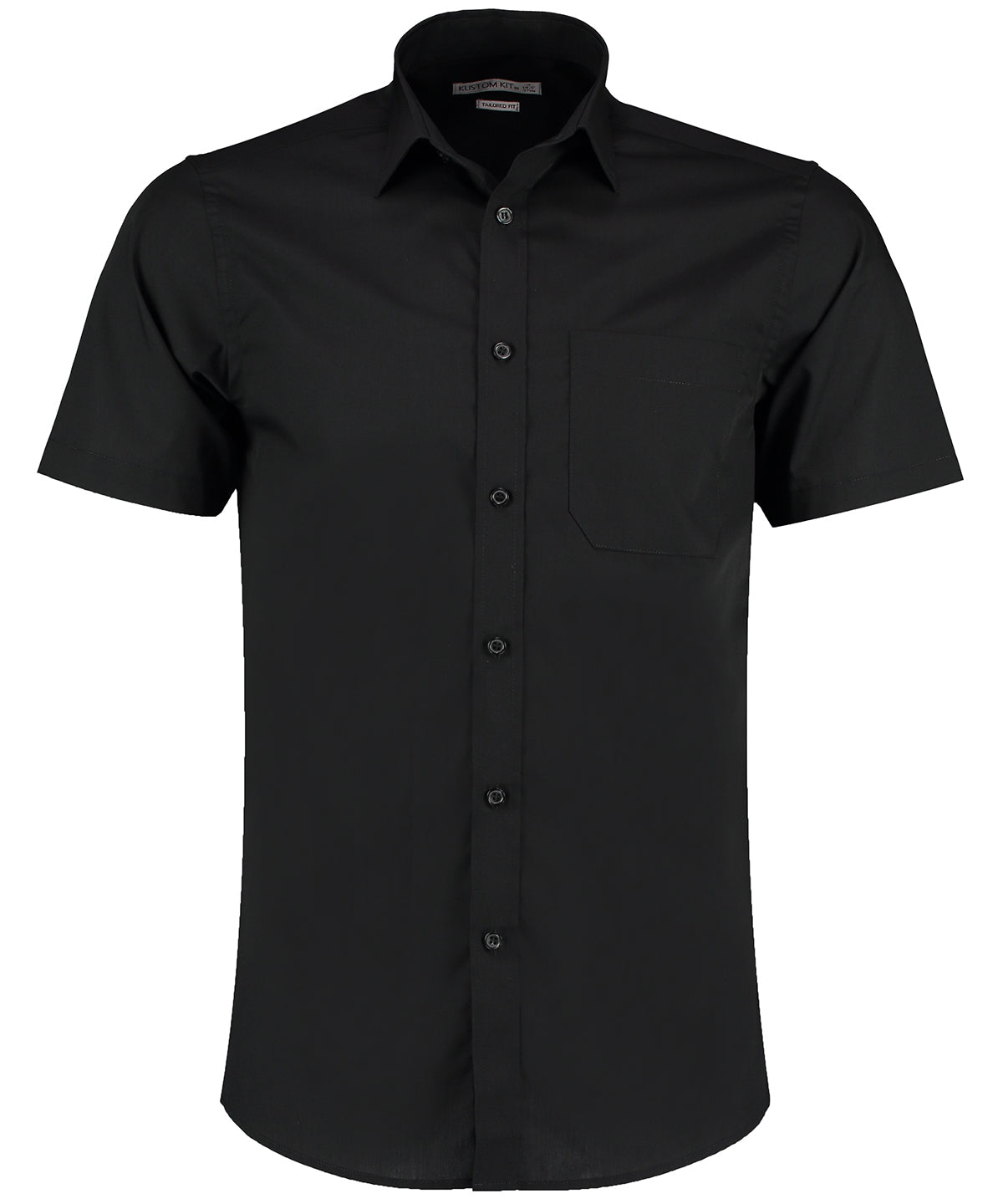 Kustom Kit - Poplin shirt short-sleeved (tailored fit) - KK141