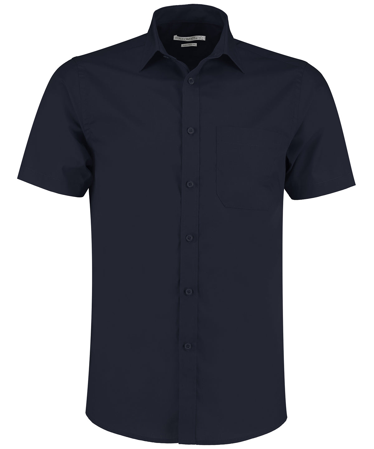 Kustom Kit - Poplin shirt short-sleeved (tailored fit) - KK141