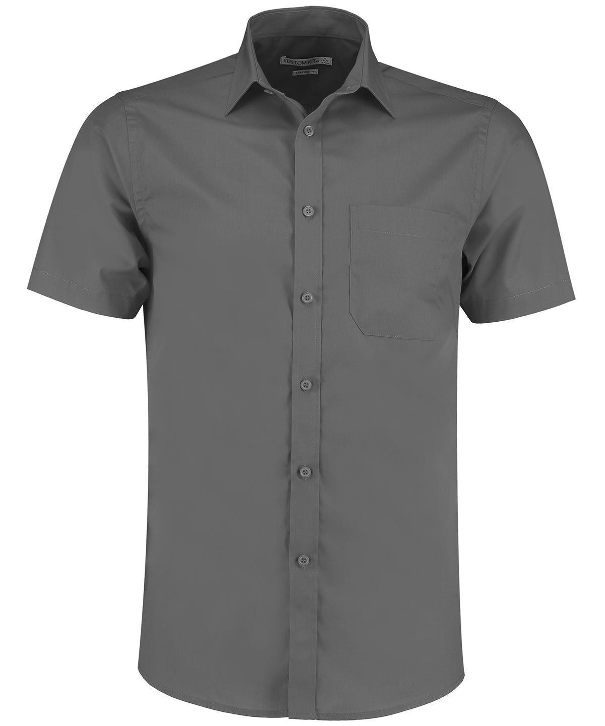 Kustom Kit - Poplin shirt short-sleeved (tailored fit) - KK141