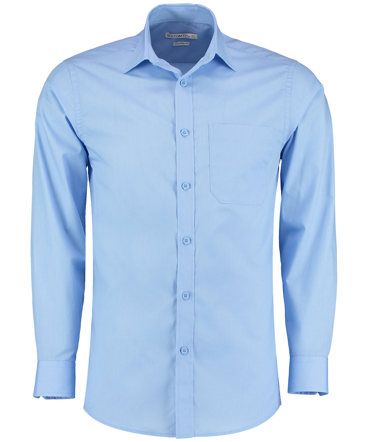 Kustom Kit - Poplin shirt long-sleeved (tailored fit) - KK142