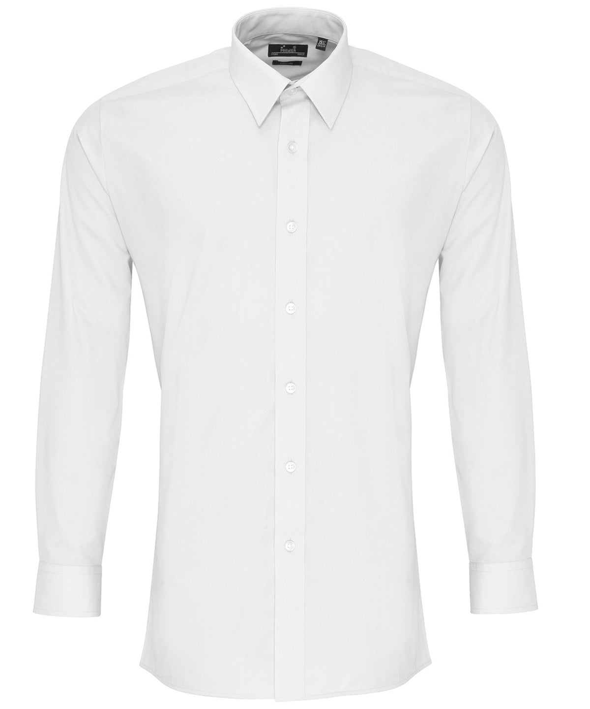 Premier - Poplin fitted long sleeve shirt - PR204