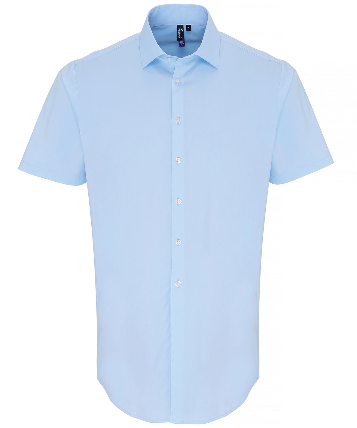 Premier - Stretch fit cotton poplin short sleeve shirt - PR246