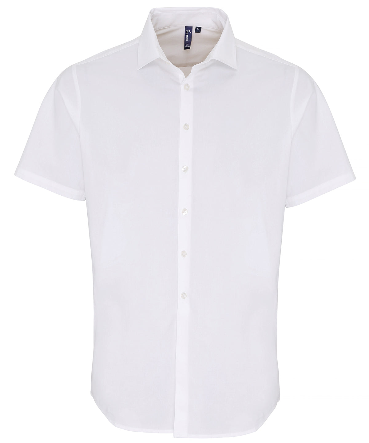 Premier - Stretch fit cotton poplin short sleeve shirt - PR246