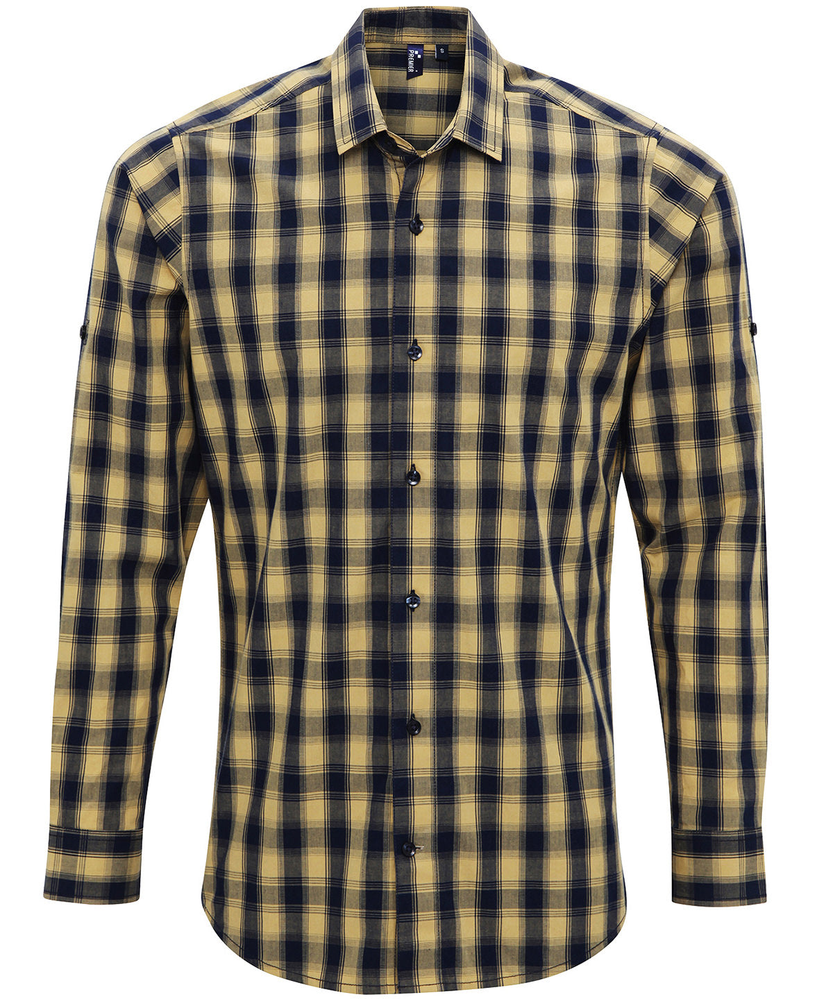 Premier - Mulligan check cotton long sleeve shirt - PR250