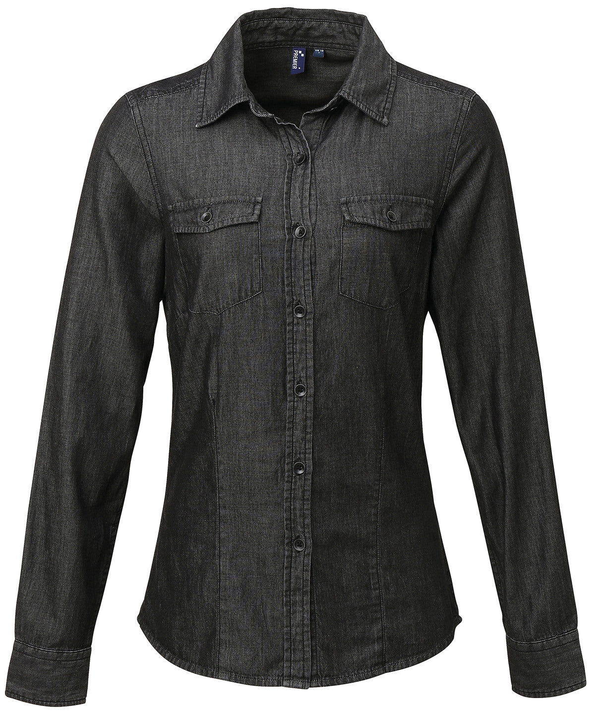 Premier - Women's jeans stitch denim shirt - PR322