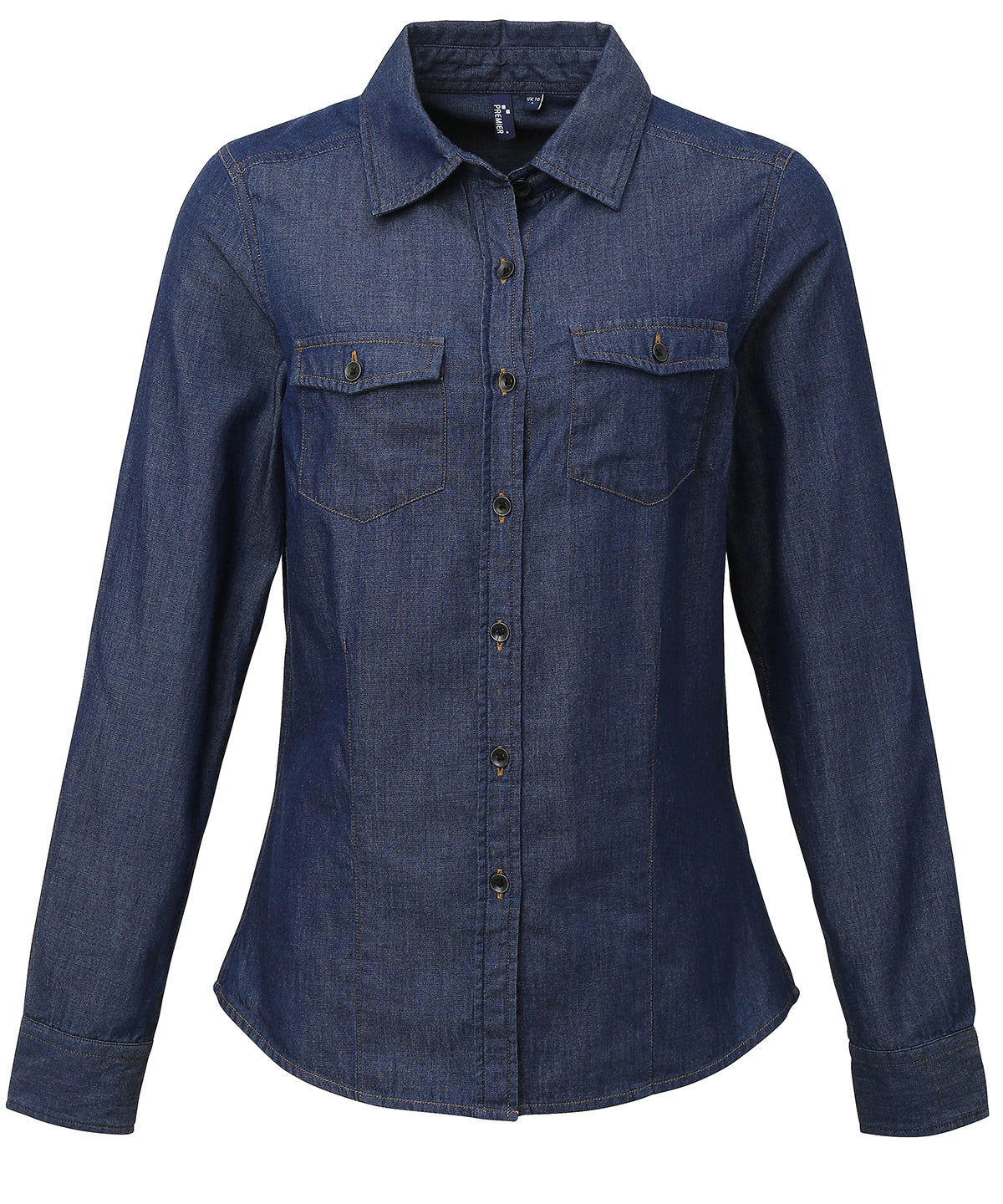 Premier - Women's jeans stitch denim shirt - PR322