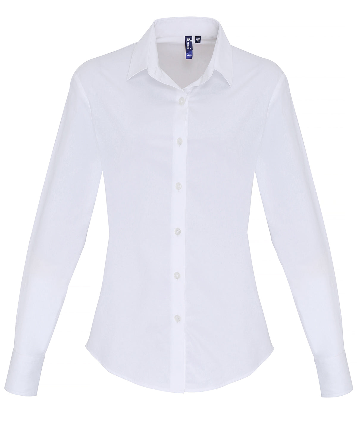Premier - Women's stretch fit cotton poplin long sleeve blouse - PR344