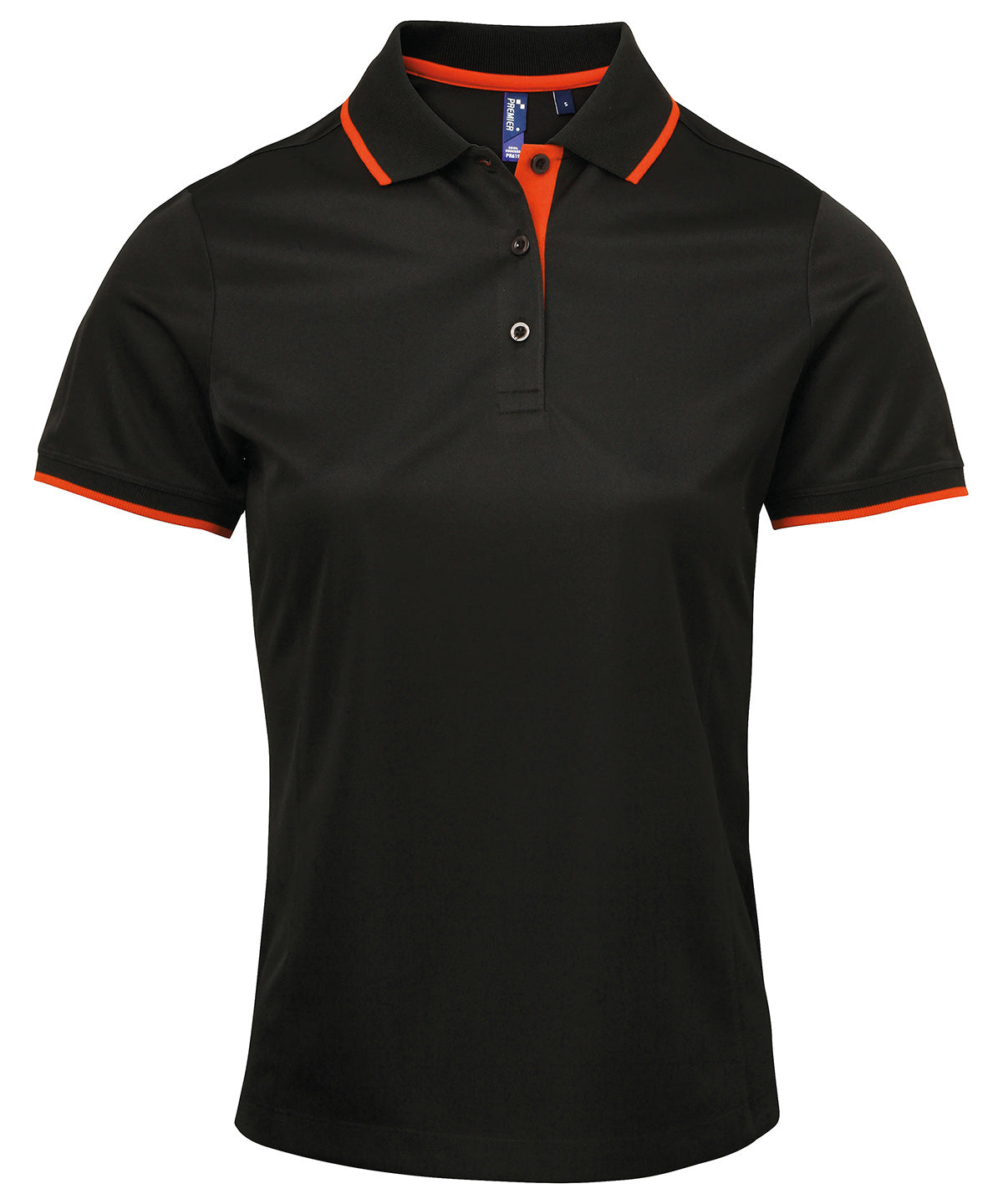 Premier - Women's contrast Coolchecker® polo - PR619
