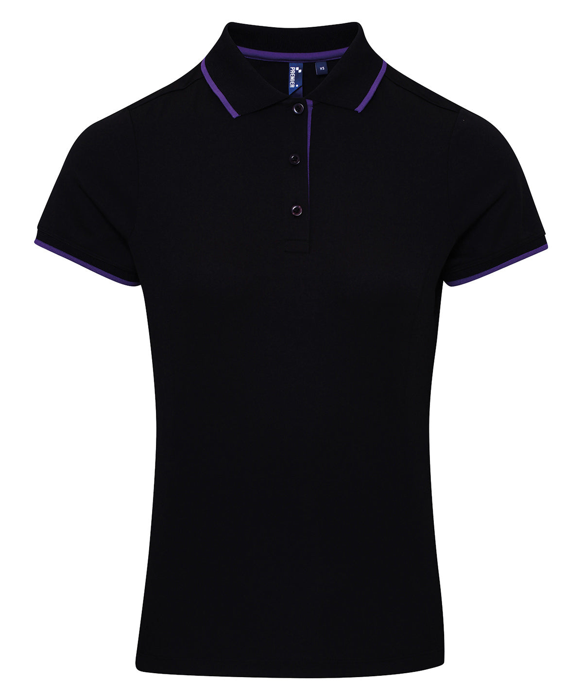 Premier - Women's contrast Coolchecker® polo - PR619