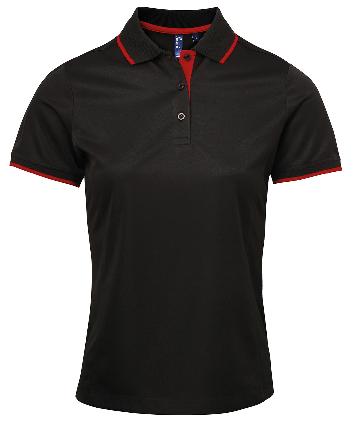 Premier - Women's contrast Coolchecker® polo - PR619