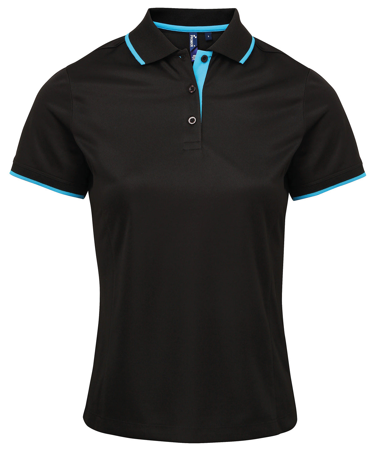 Premier - Women's contrast Coolchecker® polo - PR619