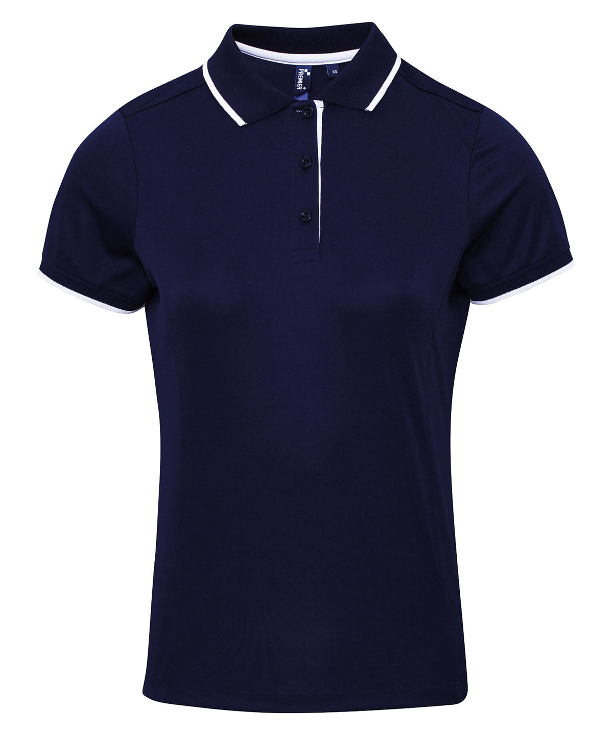 Premier - Women's contrast Coolchecker® polo - PR619