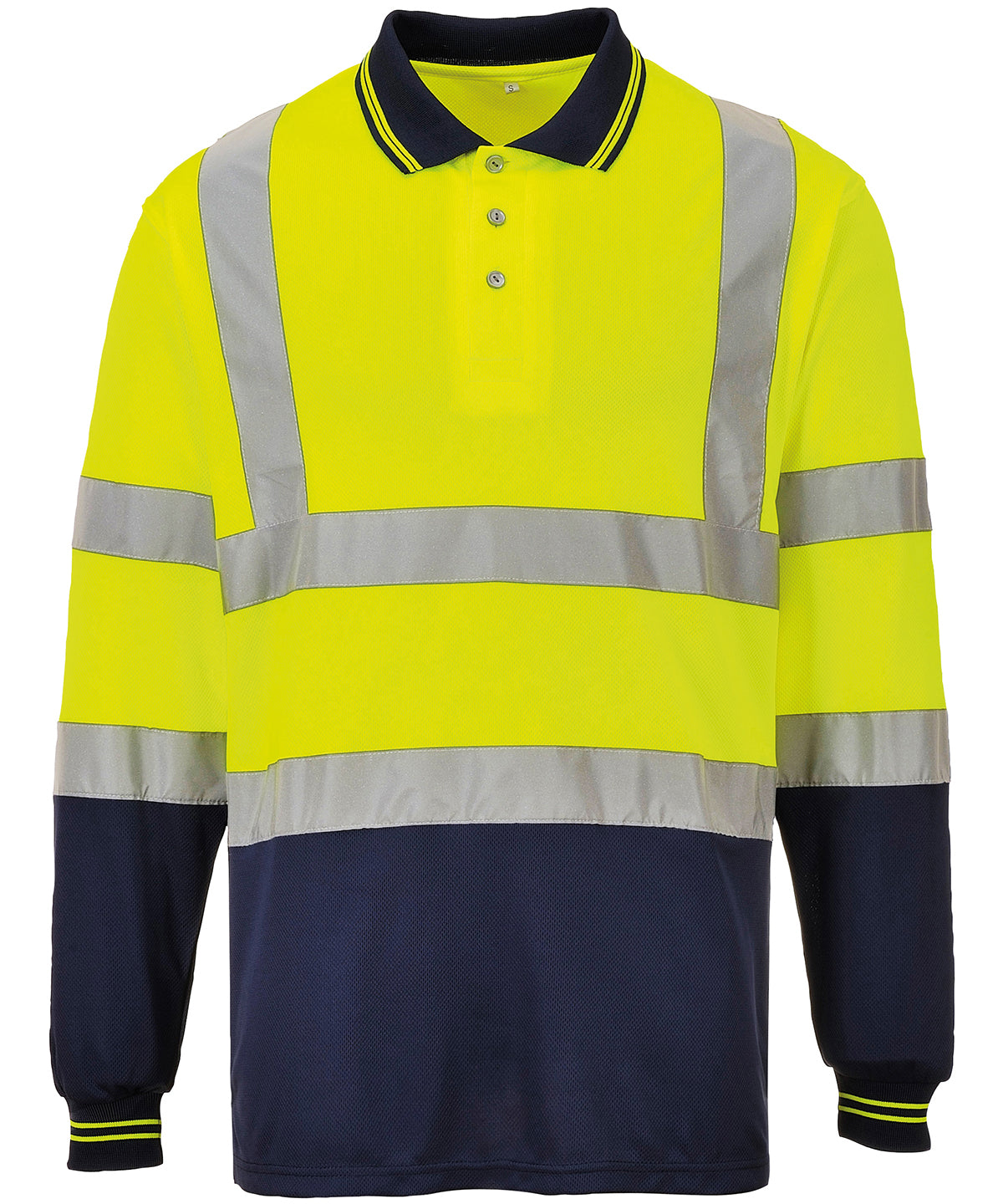 Portwest - Two-tone long sleeve polo (S279) - PW112