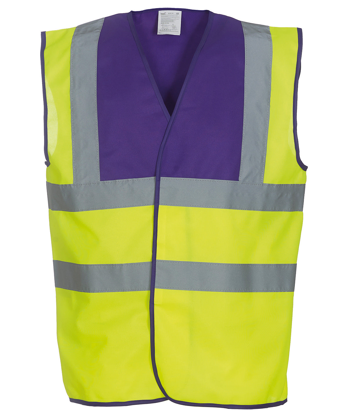 Yoko - Hi-vis 2-band-and-braces waistcoat (HVW100) - YK001