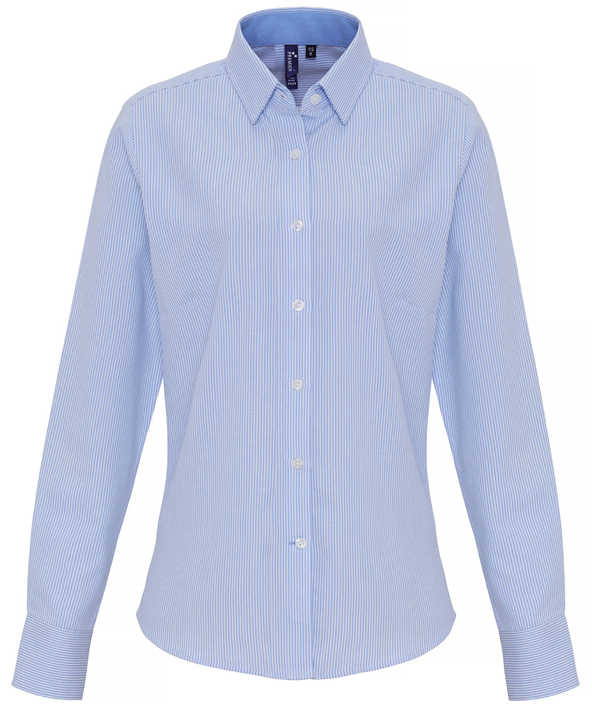 Premier - Women's cotton-rich Oxford stripes blouse - PR338