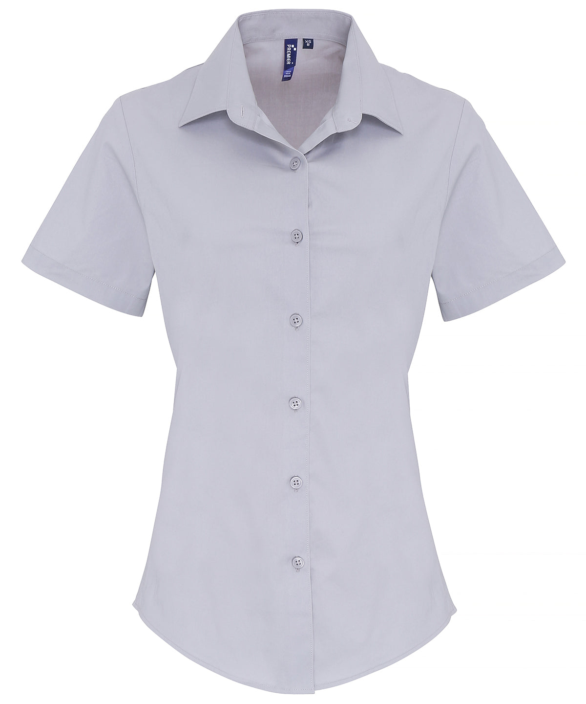 Premier - Women's stretch fit cotton poplin short sleeve blouse - PR346