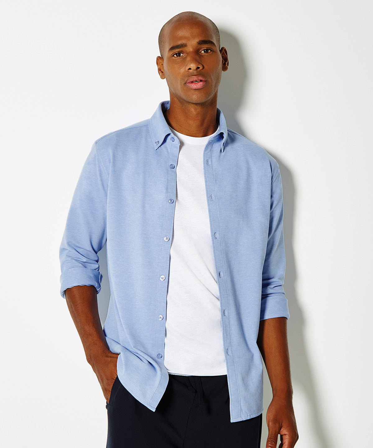 Kustom Kit - Long sleeve Superwash® 60° piqué shirt (tailored fit) - KK143