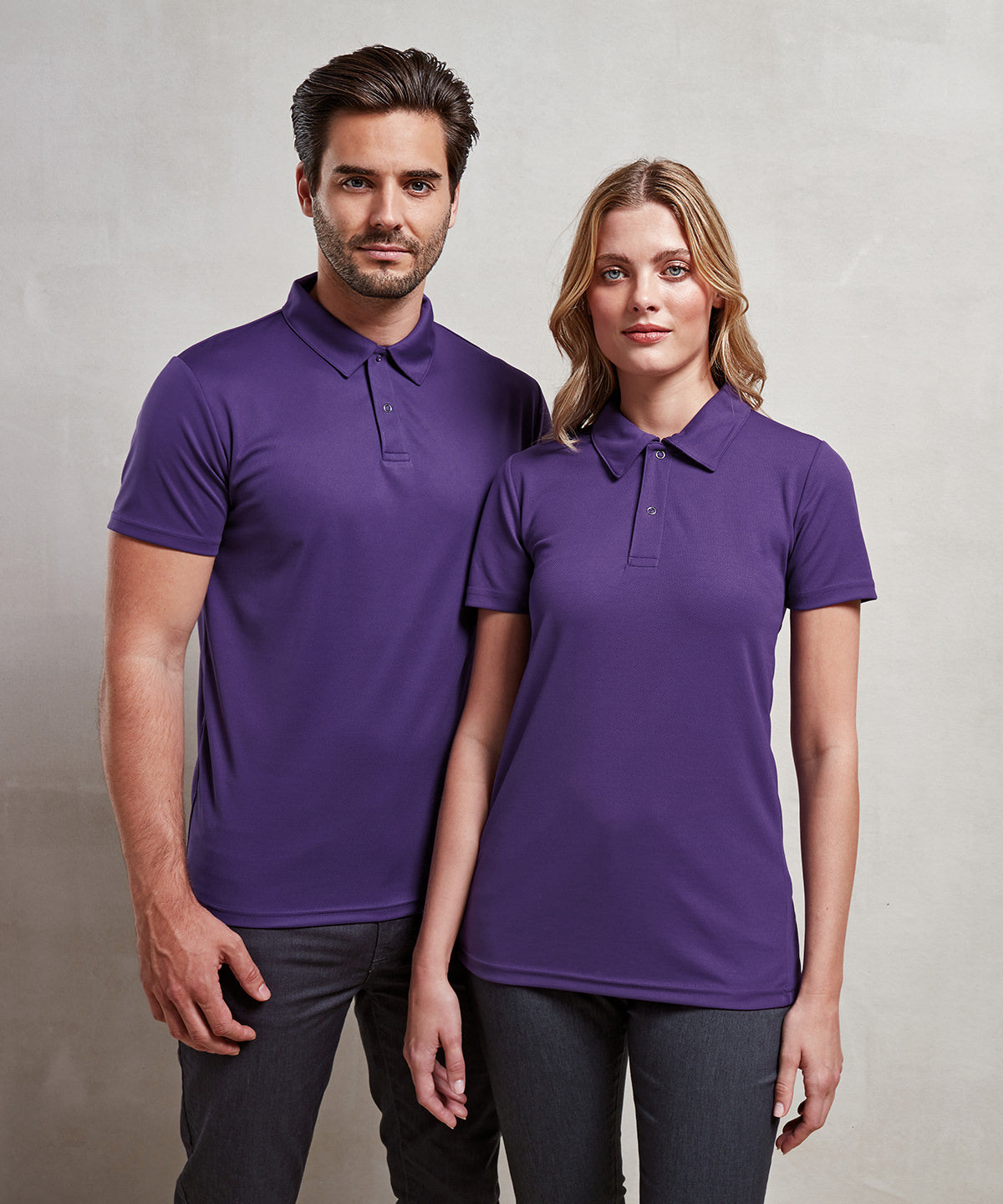 Premier - Coolchecker® studded polo - PR612