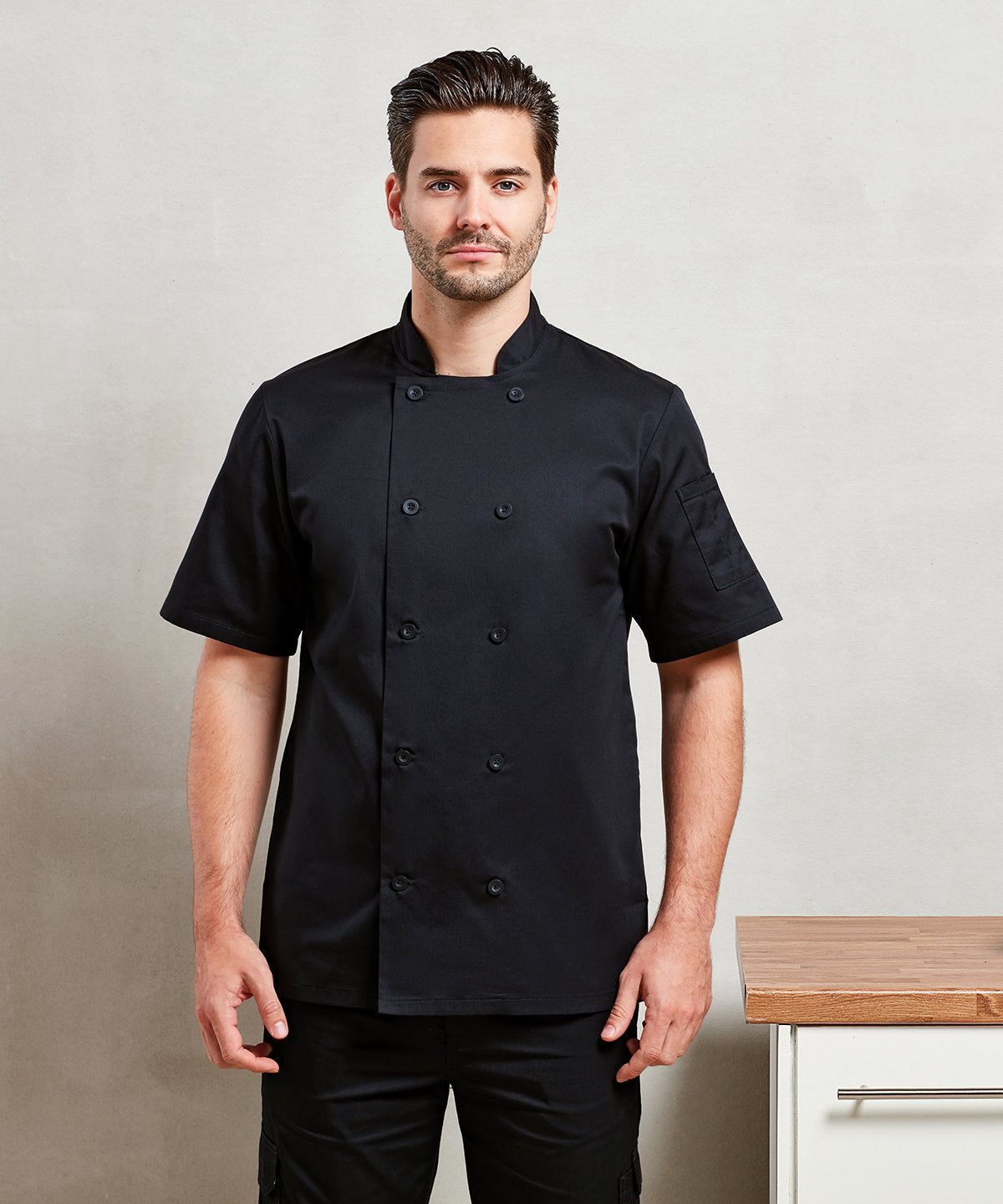 Premier - Short sleeve chef’s jacket - PR656