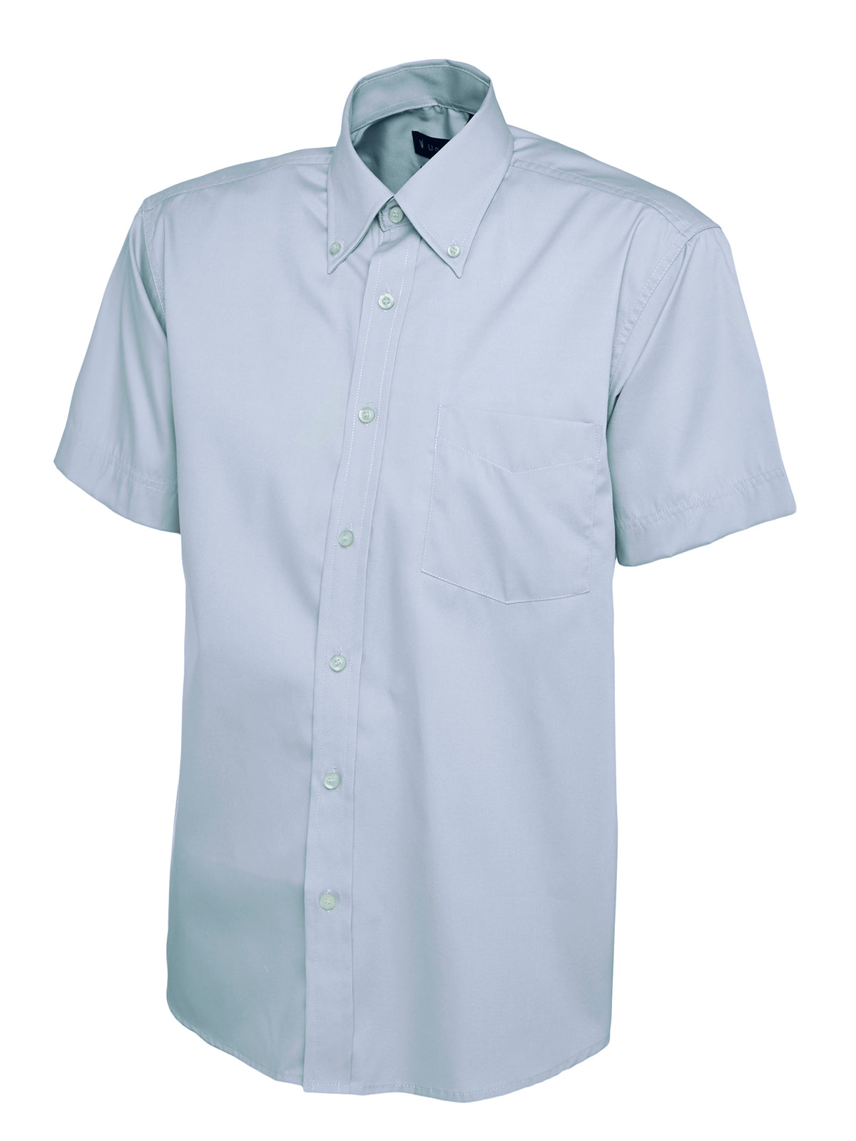 Uneek - Mens Pinpoint Oxford Half Sleeve Shirt - UC702