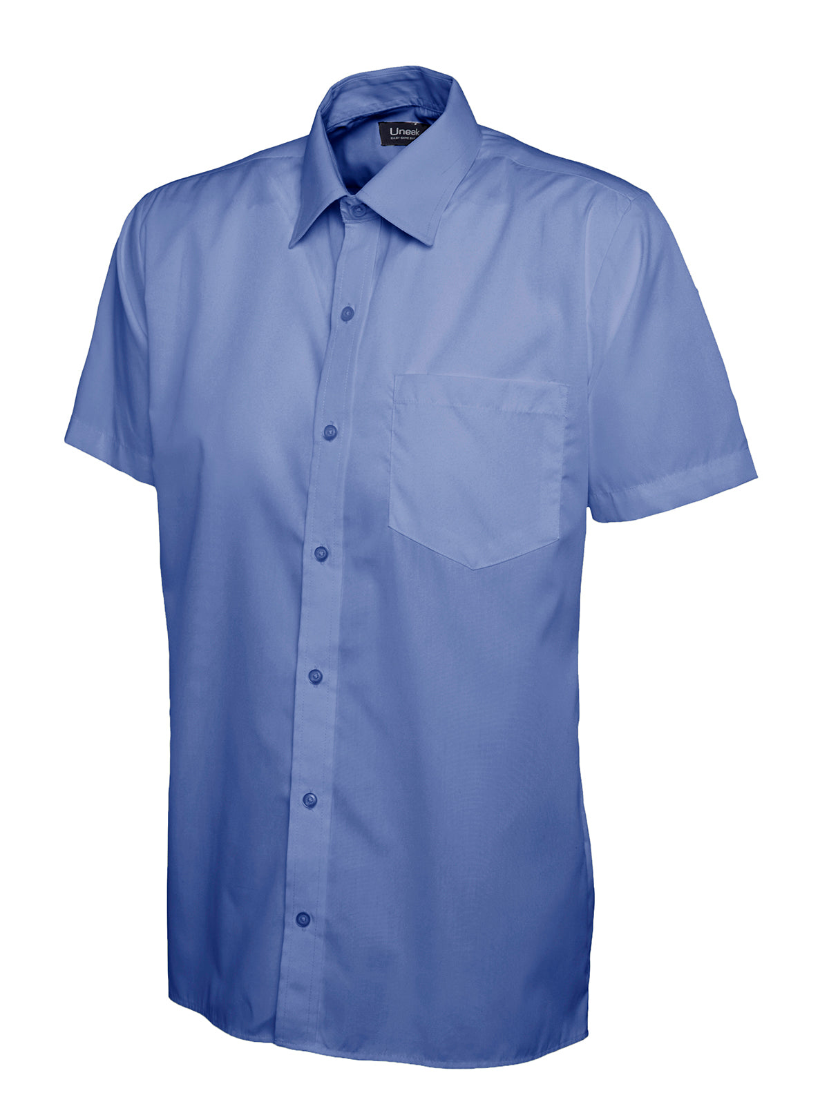 Uneek - Mens Poplin Half Sleeve Shirt - UC710