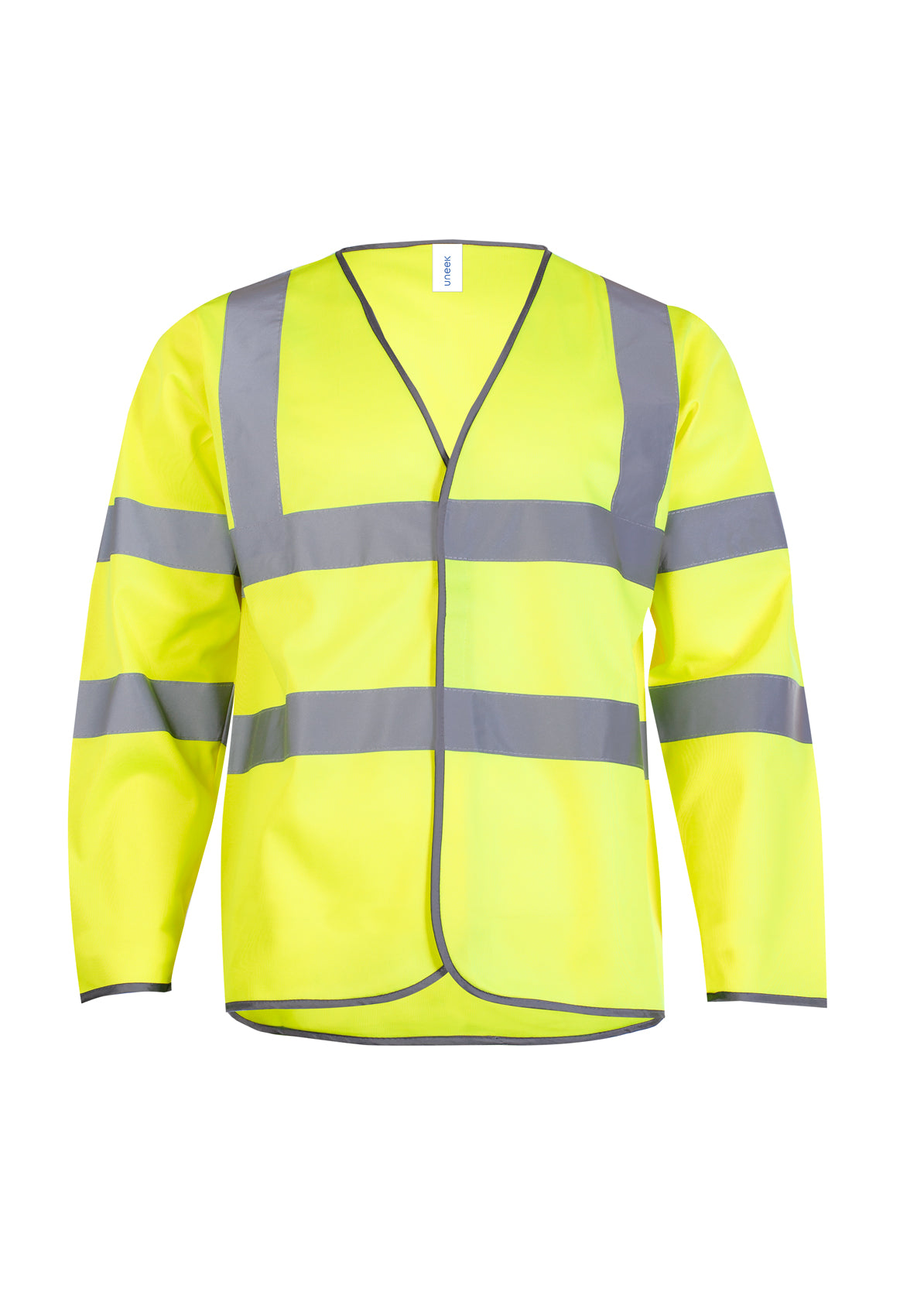 Uneek - Long Sleeve Hi Vis Safety Waistcoat - UC802