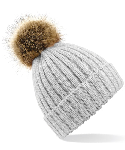 Beechfield - Fur pop pom chunky beanie - BC412