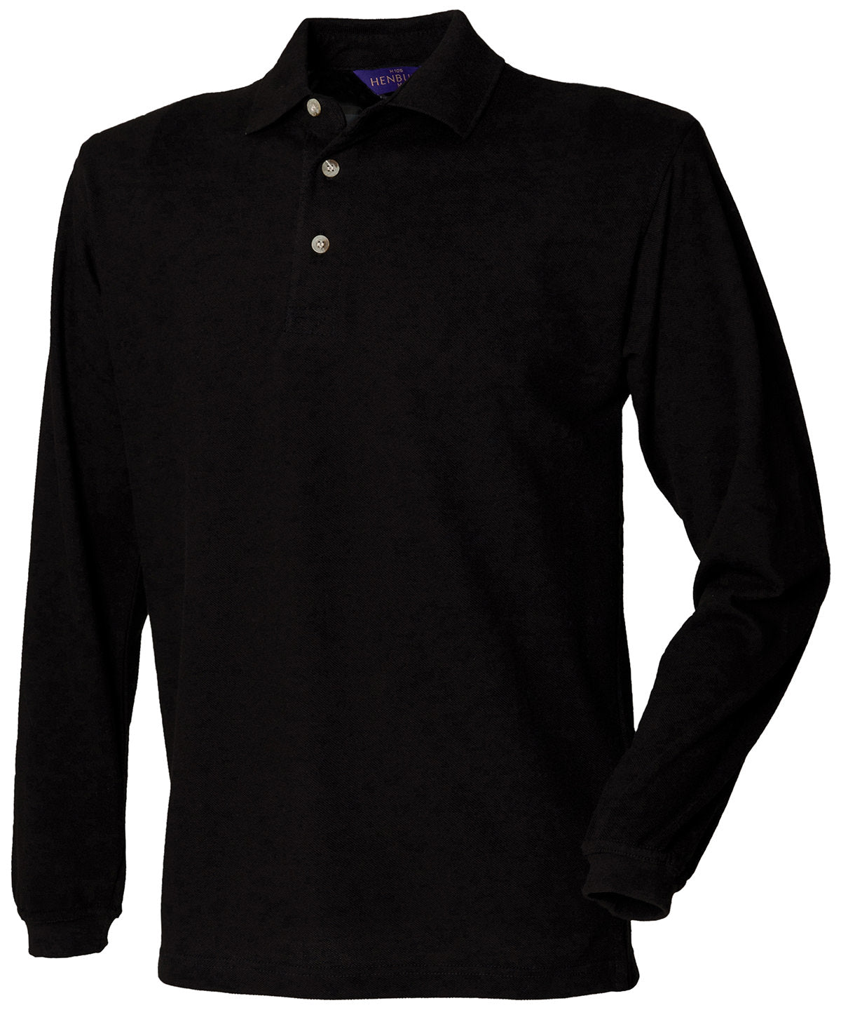 Henbury - Long sleeve cotton polo shirt - HB105