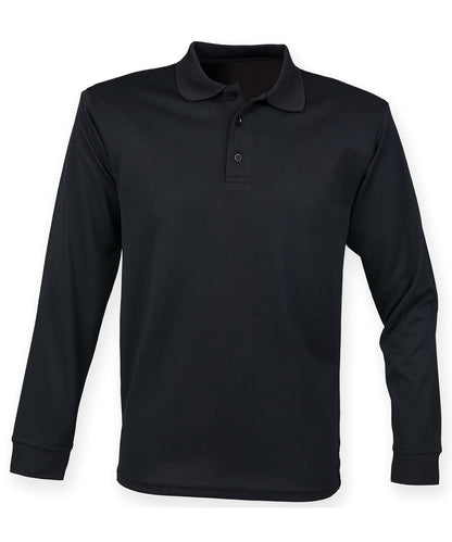 Henbury - Long sleeve Coolplus® polo shirt - HB478