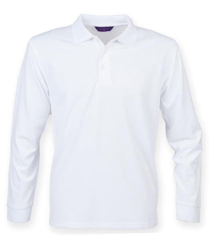 Henbury - Long sleeve Coolplus® polo shirt - HB478