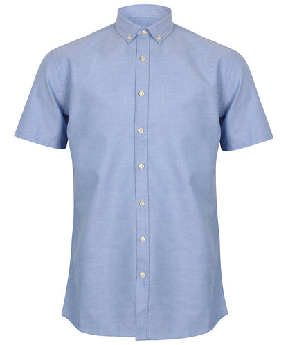 Henbury - Modern short sleeve Oxford shirt - HB517