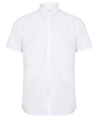 Henbury - Modern short sleeve Oxford shirt - HB517