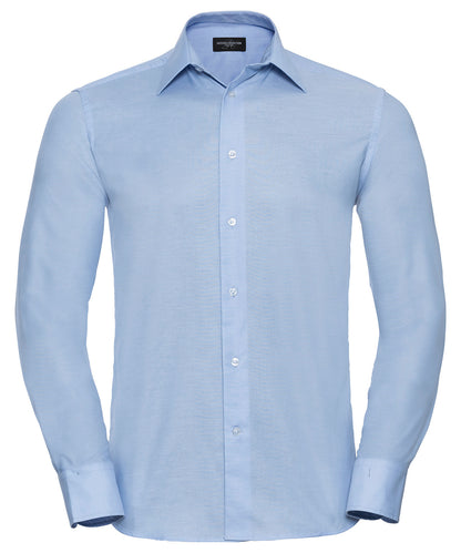 Russell Collection - Long sleeve easycare tailored Oxford shirt - J922M