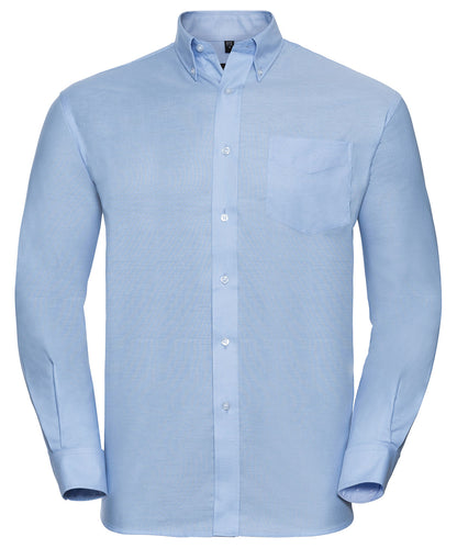 Russell Collection - Long sleeve easycare Oxford shirt - J932M