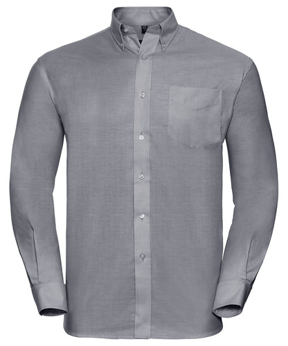 Russell Collection - Long sleeve easycare Oxford shirt - J932M