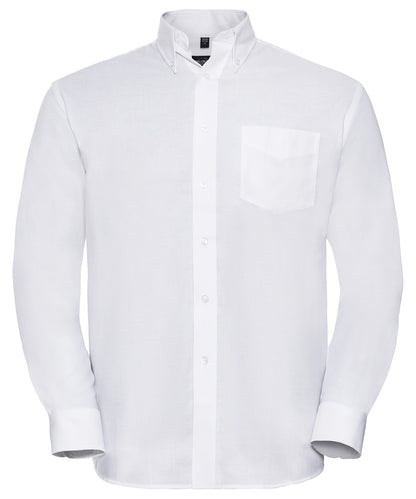 Russell Collection - Long sleeve easycare Oxford shirt - J932M