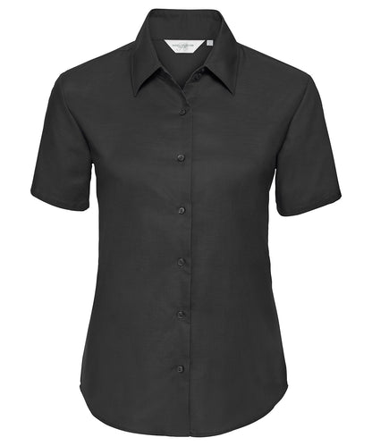 Russell Collection - Women's short sleeve Oxford shirt - J933F