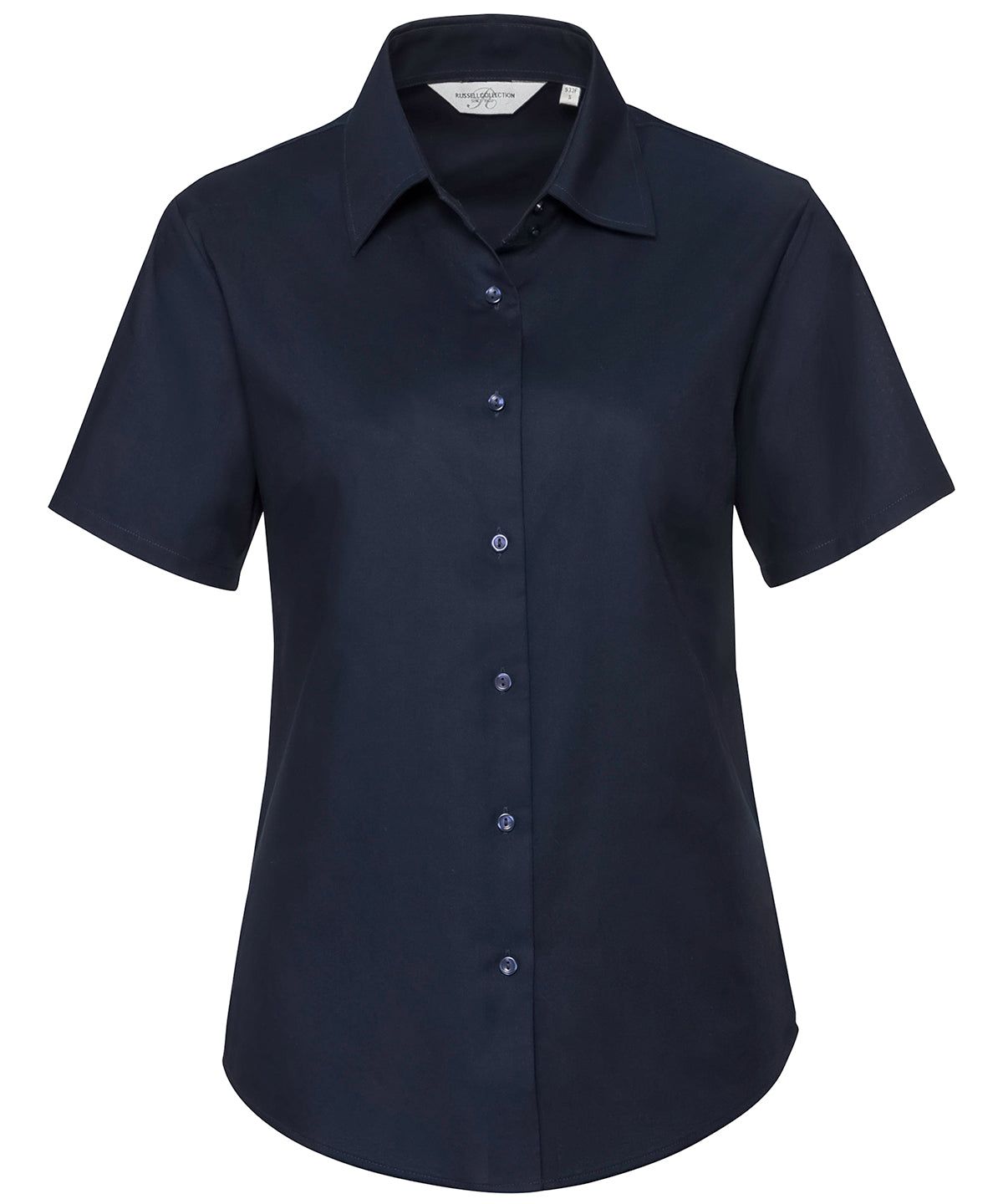 Russell Collection - Women's short sleeve Oxford shirt - J933F