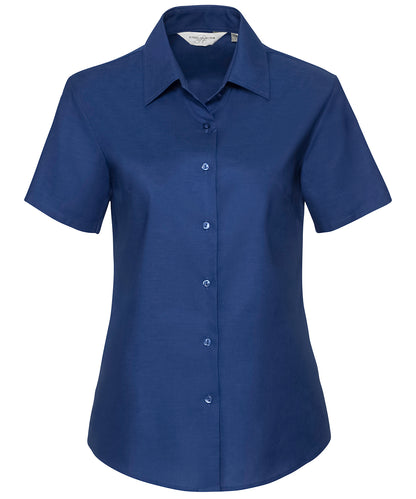 Russell Collection - Women's short sleeve Oxford shirt - J933F