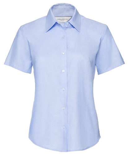 Russell Collection - Women's short sleeve Oxford shirt - J933F