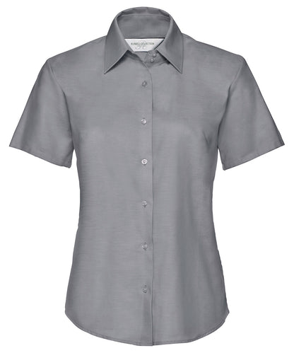 Russell Collection - Women's short sleeve Oxford shirt - J933F