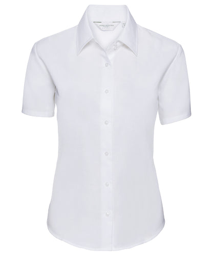 Russell Collection - Women's short sleeve Oxford shirt - J933F