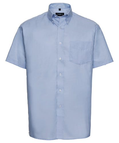 Russell Collection - Short sleeve easycare Oxford shirt - J933M
