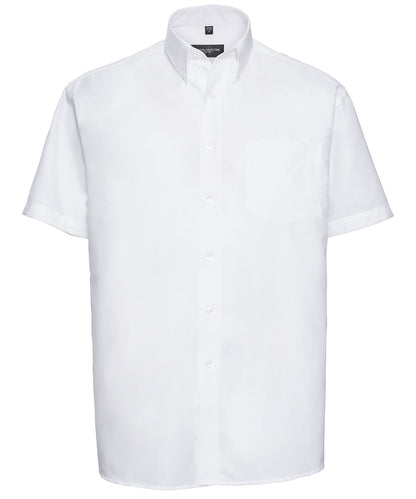 Russell Collection - Short sleeve easycare Oxford shirt - J933M