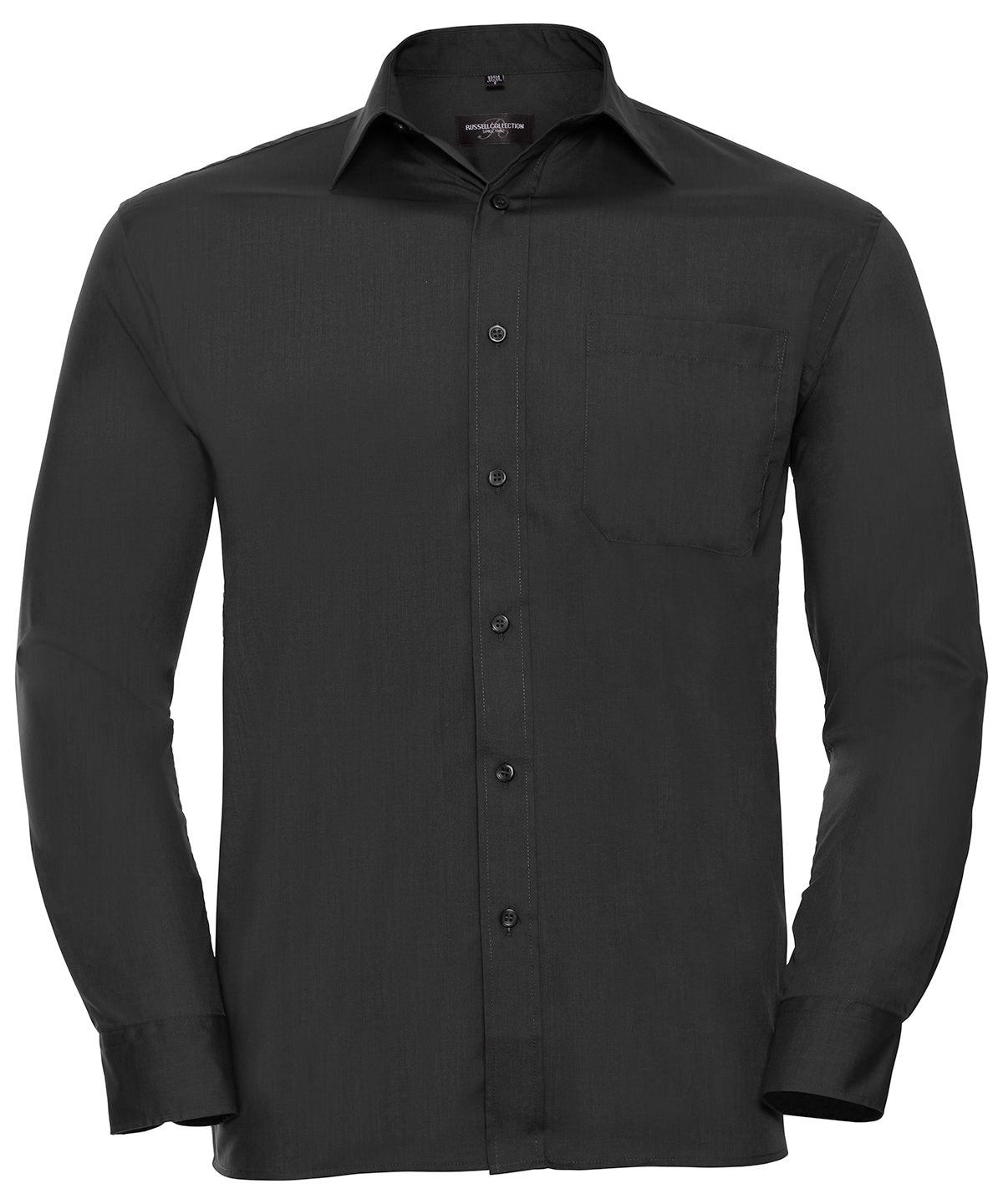 Russell Collection - Long sleeve polycotton easycare poplin shirt - J934M