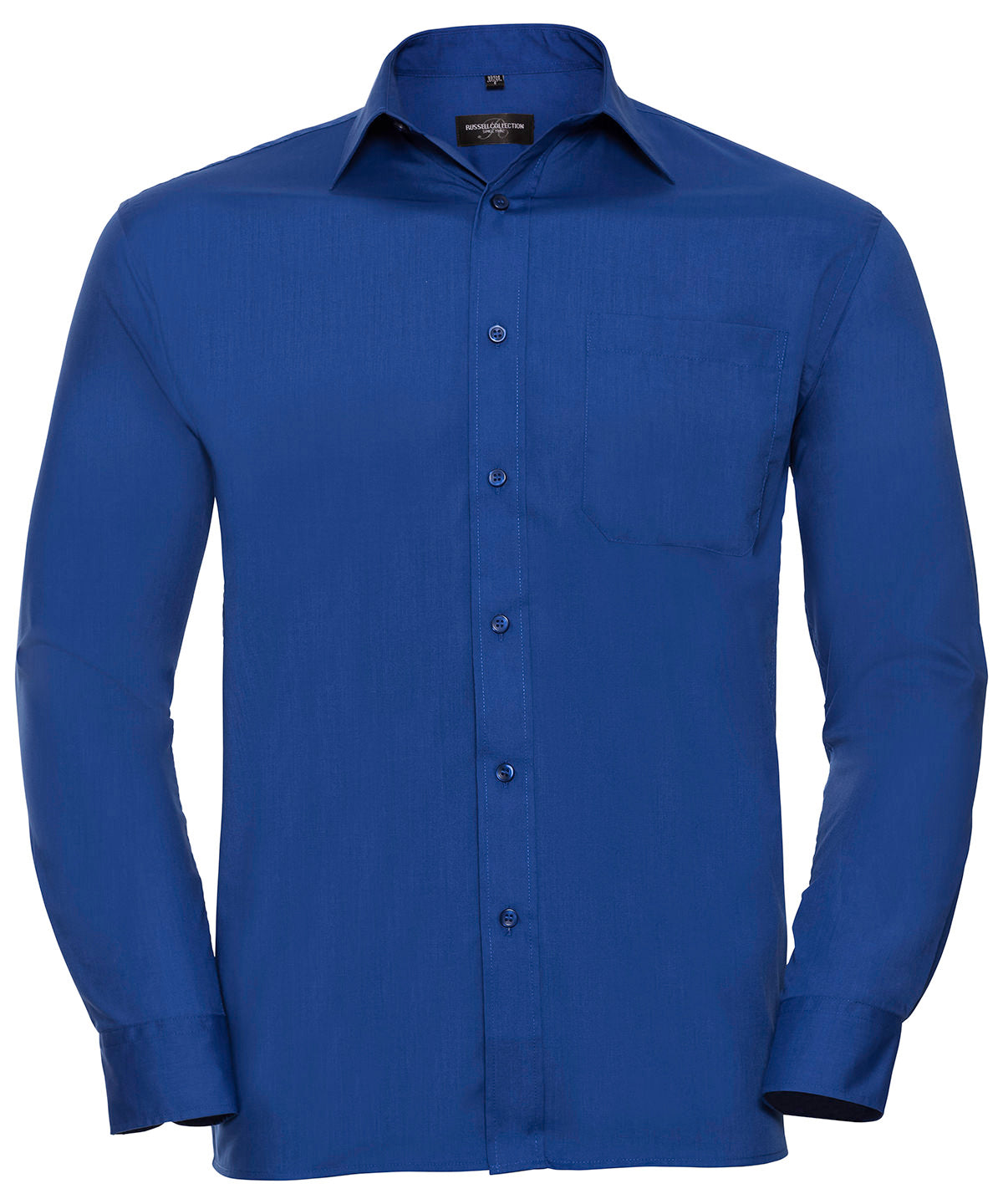 Russell Collection - Long sleeve polycotton easycare poplin shirt - J934M