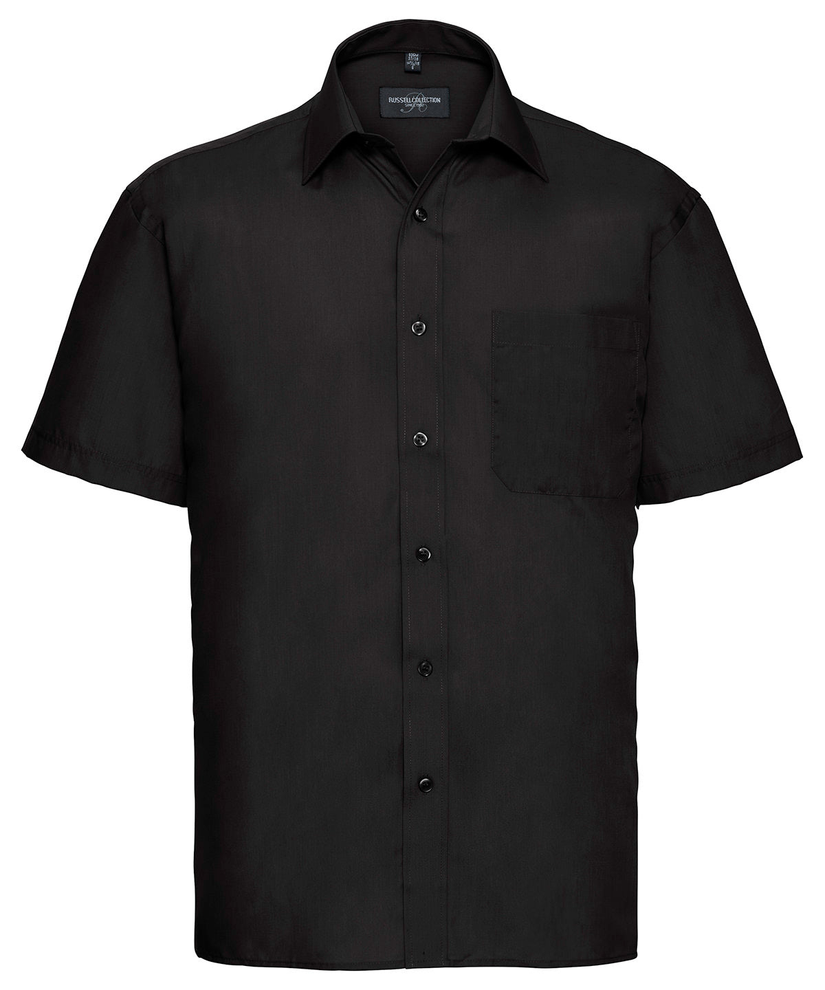 Russell Collection - Short sleeve polycotton easycare poplin shirt - J935M