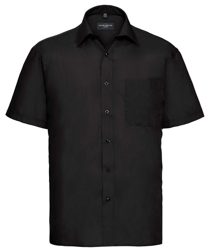 Russell Collection - Short sleeve polycotton easycare poplin shirt - J935M
