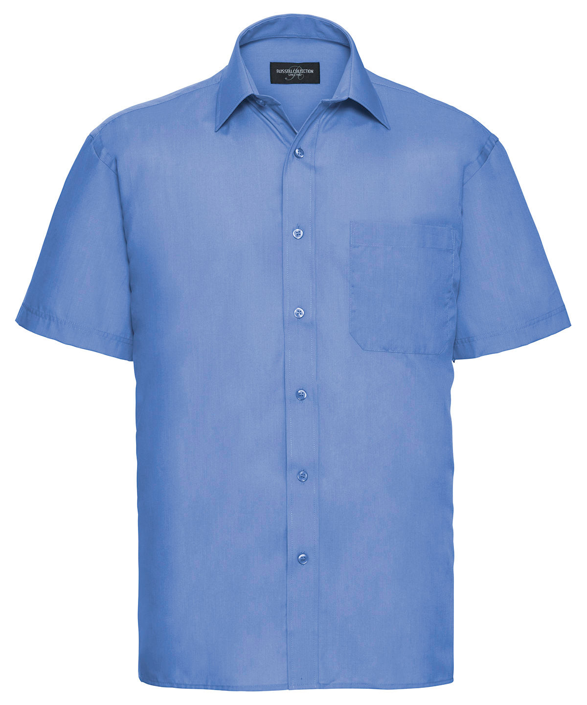 Russell Collection - Short sleeve polycotton easycare poplin shirt - J935M